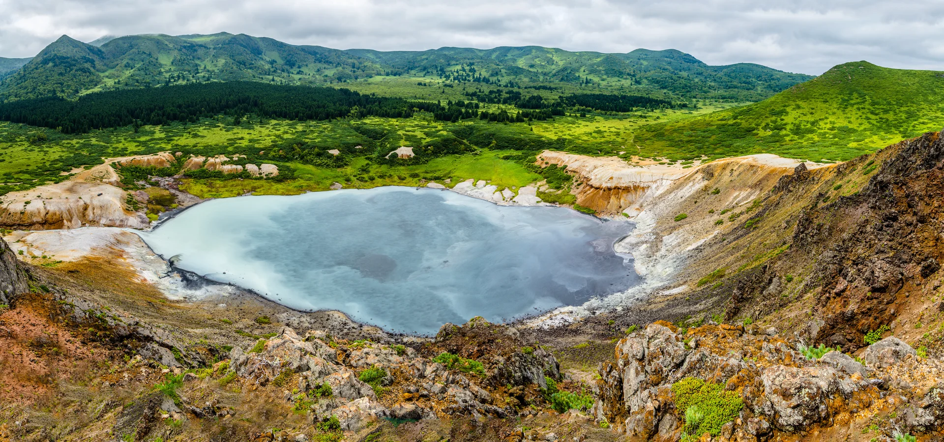10 день.
Кунашир —
мыс Столбчатый и вулкан Головнина
