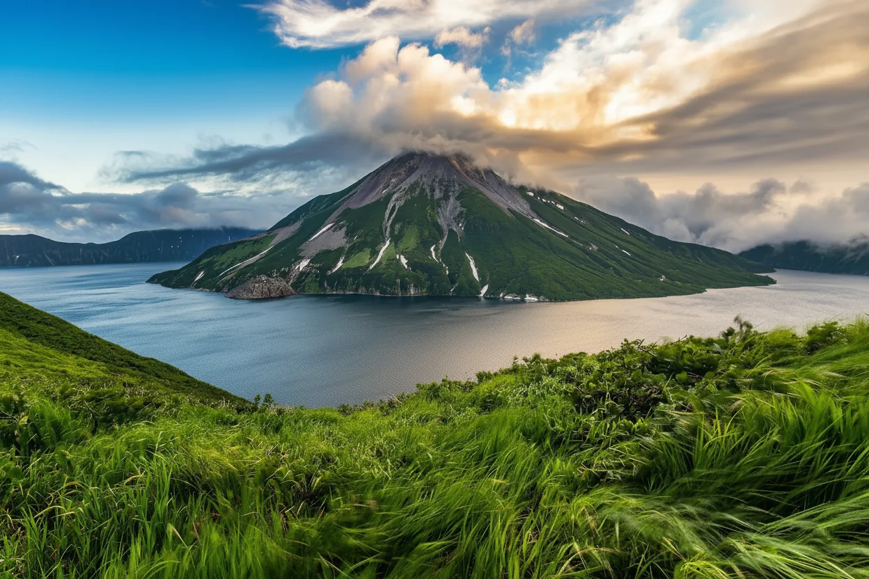 4 день.
Онекотан —
вулкан Креницына