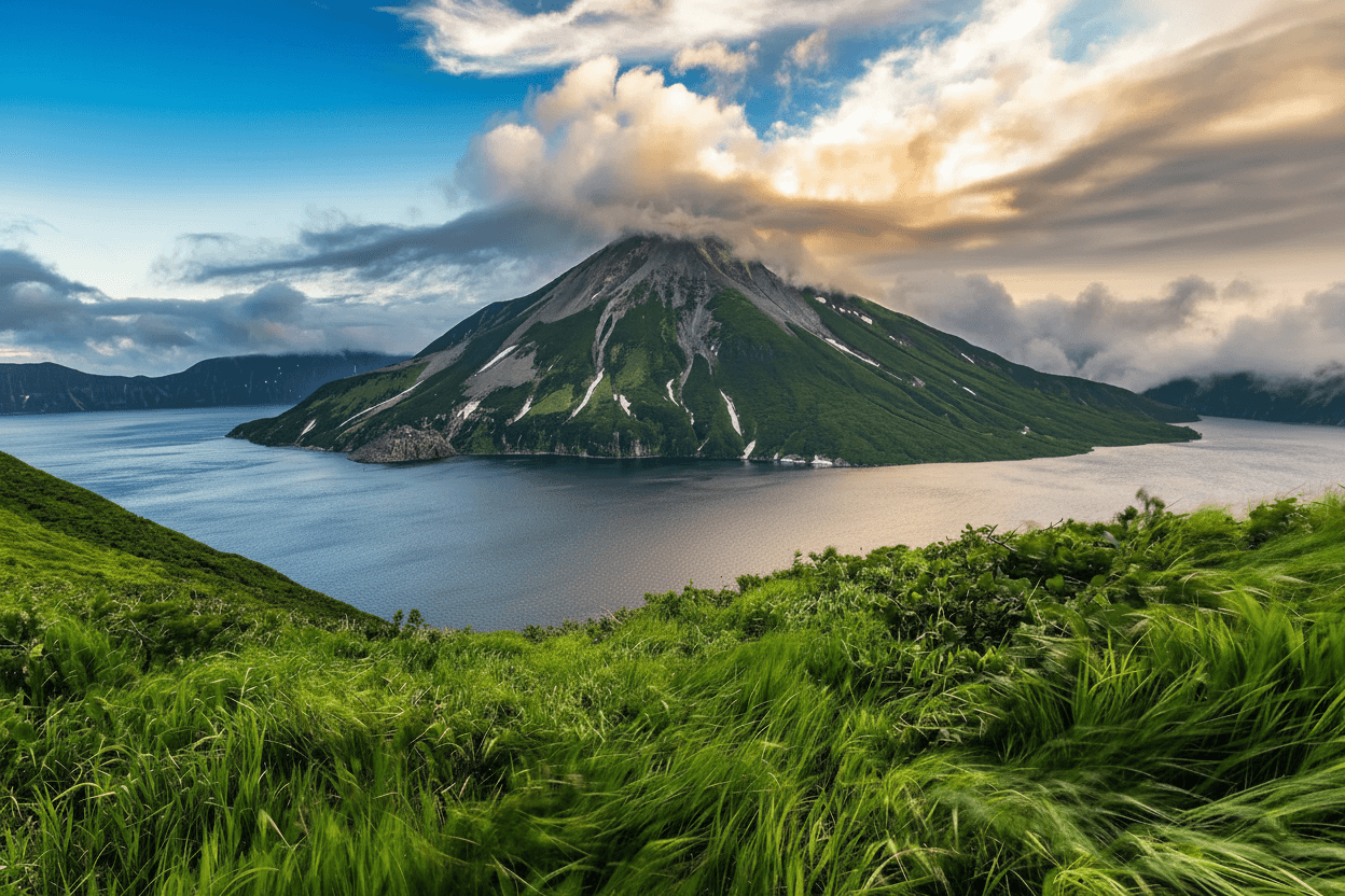 4 день.
Онекотан —
вулкан Креницына
